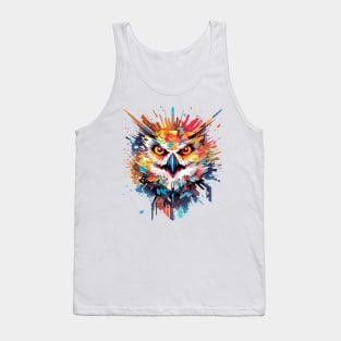 Owl Bird Animal Nature Freedom Wildlife Wonder Abstract Tank Top